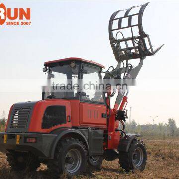 Qingdao Everun New Condition 1.5Ton Small Wheel Loader With Grapple Forks for Sale photo-4