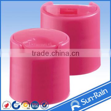 Various size plastic shampoo cap plastic disc top cap for bottles