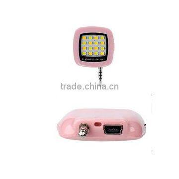 Night Darkness rechargeable selfie ring light led flash light for mobile phone