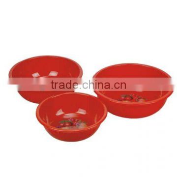 red plastic water basin for house,washing basin