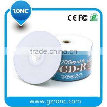 50 Pack RONC 52X CD-R 700MB 80Min White Inkjet Printable CDR photo-2