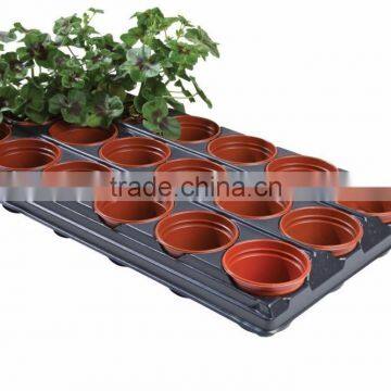 Beautiful Plastic Small Flower Pot Carry Tray Display photo-2