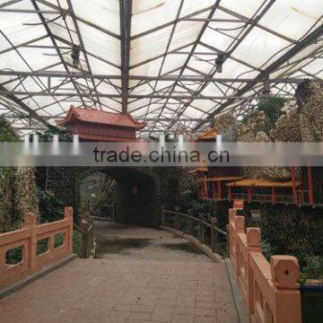 Horticulture Construction High Glass Covered Commercial Greenhouse For Entertainment photo-3