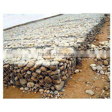 hexagonal gabion box for flood control