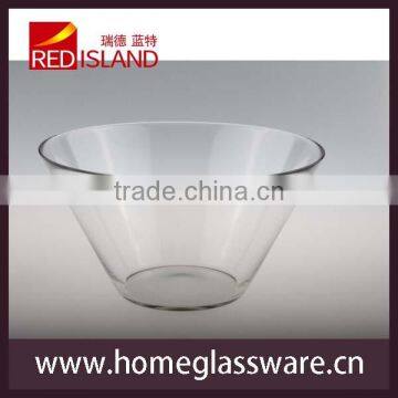 11 Inch Centrifuge Glass Fruit Salad Bowl photo-3