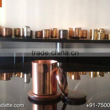 Handmade New Design Copper Candle Cup Straight Candle Jar photo-2