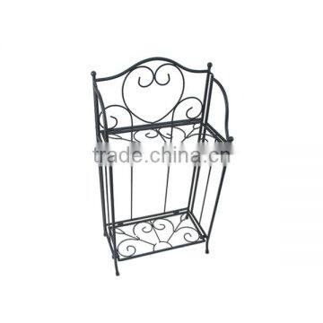2015 Hot 2tier Metal Corner Plant Stand Display Shelf Unit Flower Stand photo-3