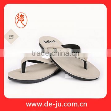 Beige sole and strap garden flip flop from china