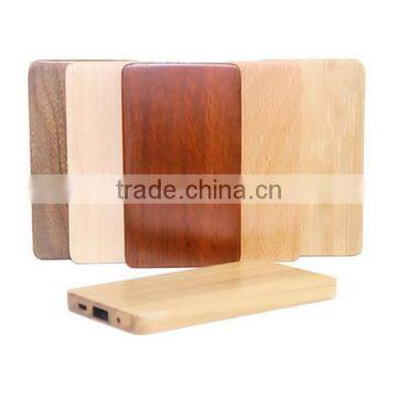 High Capacity External Portable Power Bank Wooden 8000mAh Power Bank photo-2