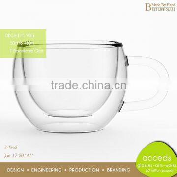 Elegant New Borosilicate Handmade Crystal Clear Beer Glass photo-2