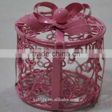 Handmade Metal Wire Gift Packaging Box photo-4