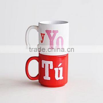 Set of 2 Ceramic Coffee Mug for Promotion