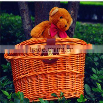 High Quality Cheap Wicker Bike Basket &purple Girl Bike Basket photo-4