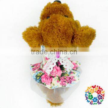 Hot Selling Pets Goods Cute Pet Clothes Dog Clothing Cowboy Shirt Flower Pet Dogs Dress photo-4