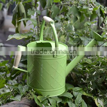 Colorful decorative metal watering cans with two handles for kids