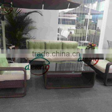 Outdoor rattan KD sofa set