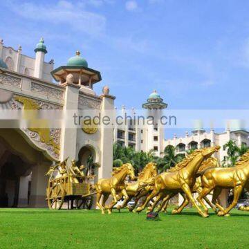 Popular Garden Decor Golden Horse Statue photo-2