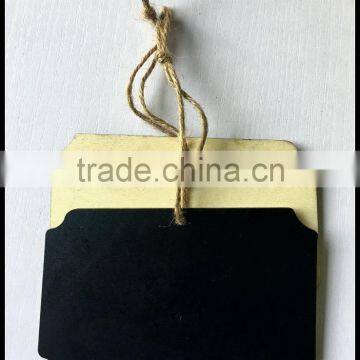 Mini Blackboard With Hemp Rope photo-2