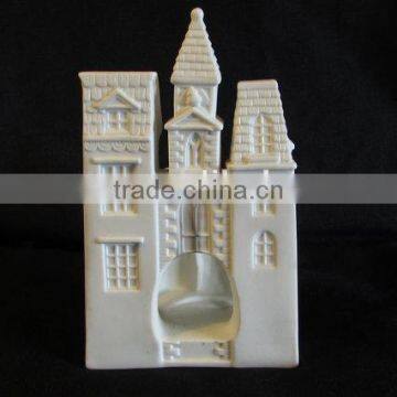 Bisque Porcelain Carolers Votive Holder, Partylite Village Christmas P0204 Candle Holder photo-2