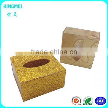 Unique Design Gold Napkin Paper Box Tissue Box Acrylic Organizer for Tissue Paper photo-5