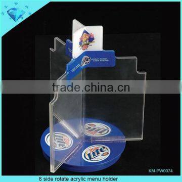 3 Side Acrylic Menu Stand photo-2