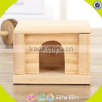2017 New Design Wooden Animal House for Hamster Mini Wooden Animal House for Hamster W06F026 photo-3