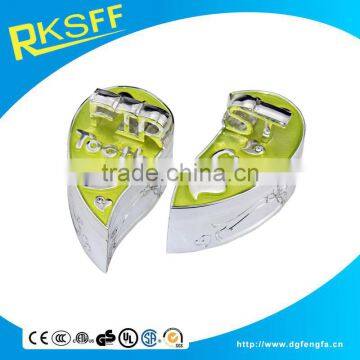 Best wishes birthday gift,heart shape curl and tooth box for first baby