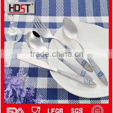 Elegant Hotel and Restaurant cutlery kitchenware,special flower handle cutlery kitchenware,mirror polish cutlery kitchenware