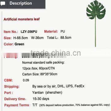 New Arrival 2016 Hot Sales Artificial Monstera Leaves Making photo-2