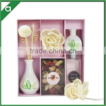 Sola Flower Diffuser, Ceramic Aroma Fragrance Reed Diffuser ,dried Flower Gift Set photo-2
