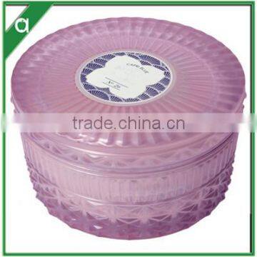 Various Colored Scented Candle in Frosted Glass With Gift Box photo-2