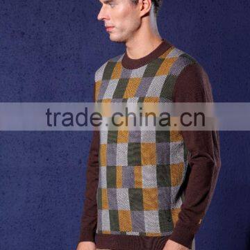 Jacquard Style Mens Multi Color Sweater photo-2