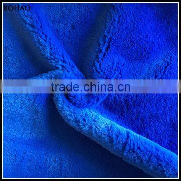 Certified Product Garment Use Bule Polyester Sherpa Fleece Faux Rabbit Fur Fabric