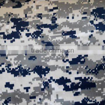 T/C 65polyester/35cotton army digital snow camouflage uniform twill fabric