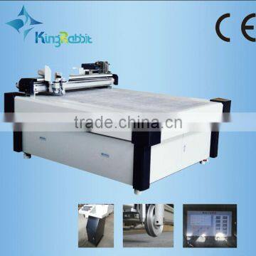 CNC oscillating knife cutting machine flat bed leather cutting