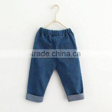 Do the Old Hole Cartoon Cow Embroidery Denim Trousers photo-2