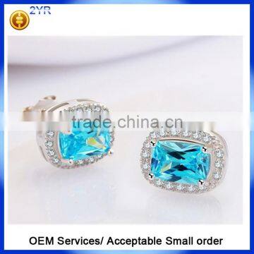 Factory Price Good Quality Halo Designs Earring 925 sterling silver AAA clear CZ stud Earrings