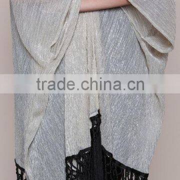 MGOO OEM Services Gold Dust Kimono Cardigan Fashion Tassels Tops Women Sexy Shawl Clothes Loose photo-3