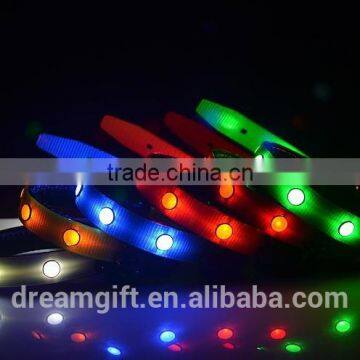 2015 New Design LED Flashing Dog Collar 6 PCS Diamond Amazing Beautiful Pet Collar photo-3