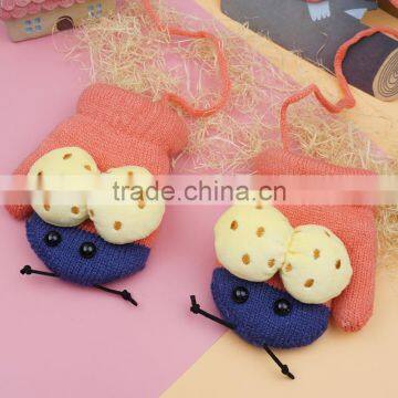 TC13008 Hot Selling Lovely Knitted Animal Pattern Baby Mitten Gloves New Fashion Winter Warm Baby Gloves With String photo-6