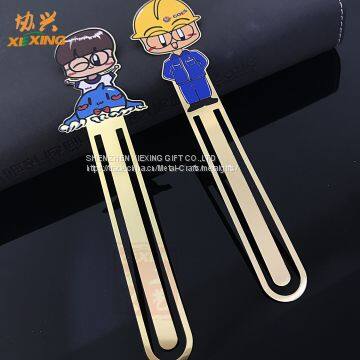 Custom Chinese Cartoon Magnetic Metal Bookmarks photo-3