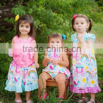 Baby Girls Unicorn Romper Kids Birthday Bubble photo-5