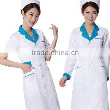 Custom Cheap Short Sleeve Wholesale White Colour Slim-fitting Medical Uniforms/nurse Uniforms photo-2