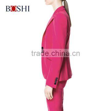 Blazer Women Latest Designs Ladies Suit Woolen Red Women Tuxedo Suits photo-2