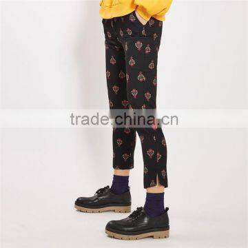 Cool Pattern Printed Hot Girt Sexi Photo Slim Fit Cigarette Harem Pants photo-2