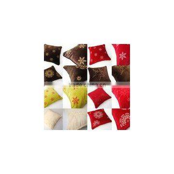 Embroidered Cotton Velvet Cushion Covers for Christmas