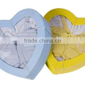 Heart shape box 2pcs/baby garment/baby clothing