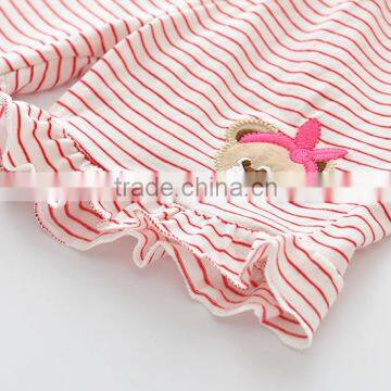 Wholesale Striped Ruffle Shorts for Little Girls photo-2