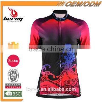 BEROY recommend newest design women's bike jersey,short sleeve biking apparel top