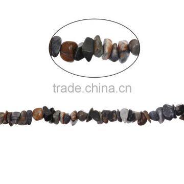 Stone Gemstone Loose Beads Irregular Dark Gray